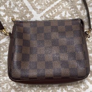Louis Vuitton Damier Ebene Trousse Pochette Crossbody Bag